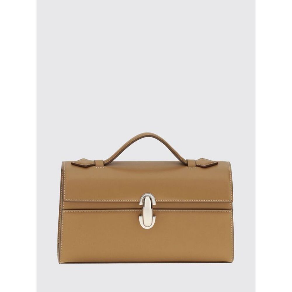 Savette Women Symmetry Smooth Calfskin Clutch Savette With Flat Handle And Flap